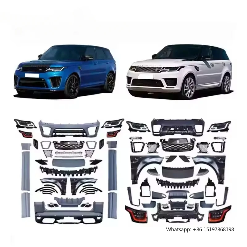 

Car Conversion Facelift Bodykit for Land Rover Range Rover Sport 2014-2017 Upgrade Changed to 2018-2021 SVR Body Kits