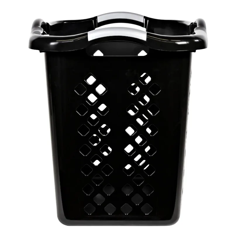 

НОВАЯ корзина для белья Bushel, черный/серебристый