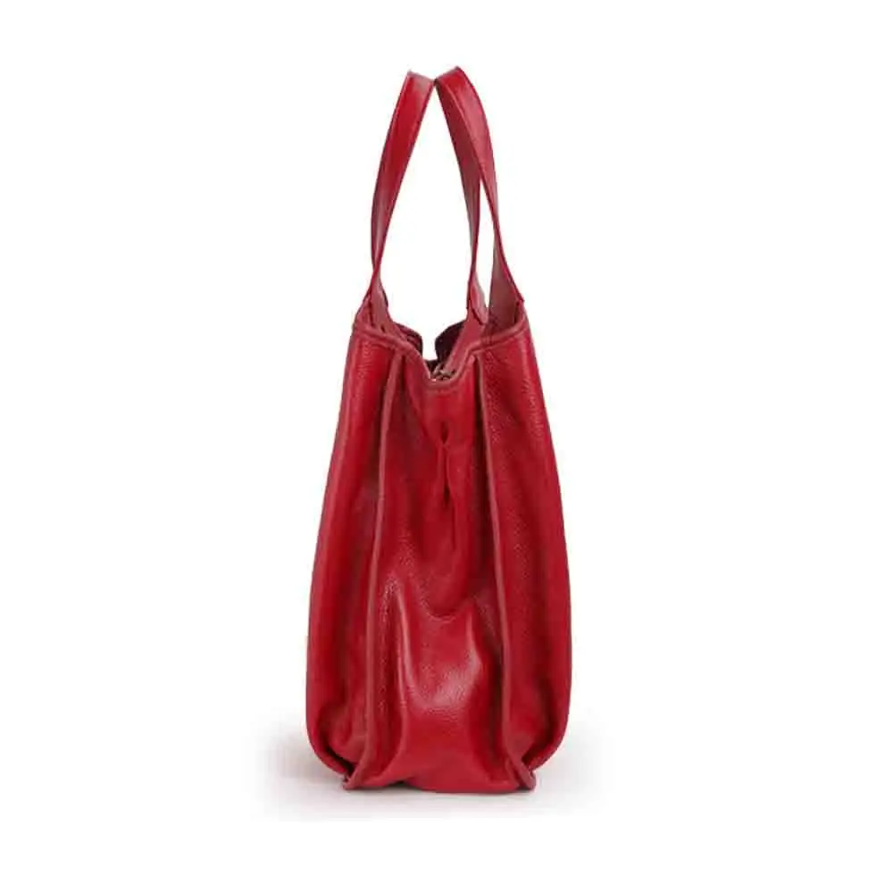 Motingsome Minimalism Style Women Genuine Leather Large Tote Luxury Cowhide Shopper Bag High Grade Ladies Daily Handbag 2023 New