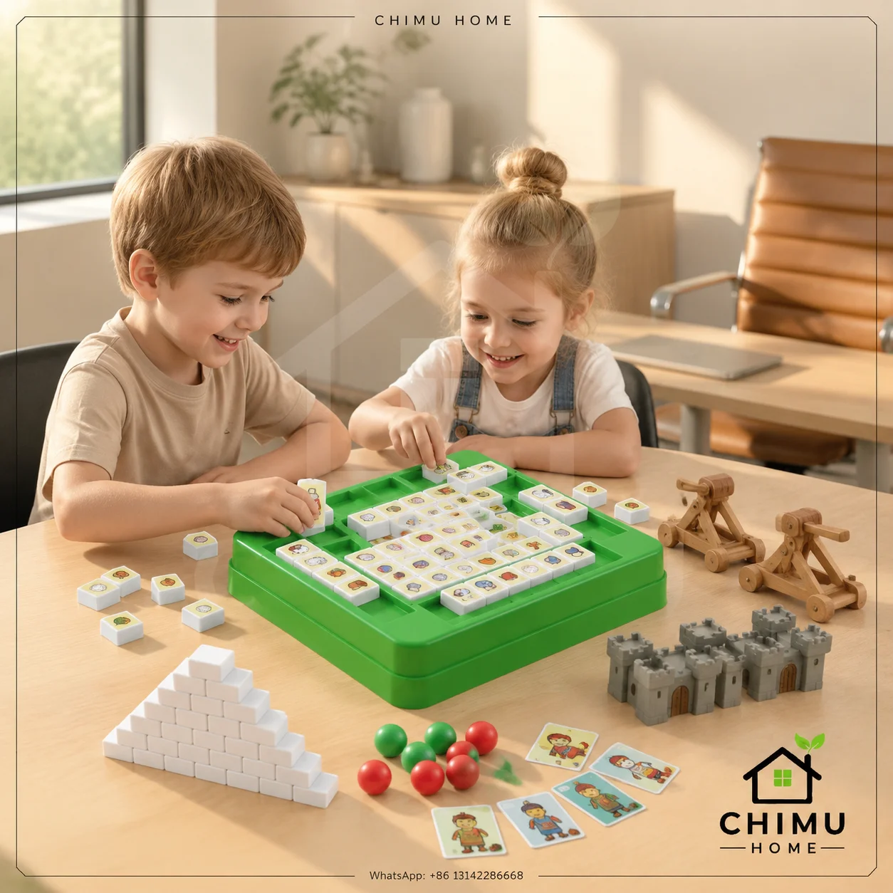 【CHIMU HOME】Sheep A Sheep 144-Tile Matching Board Game Multi-Layer Tabletop Strategy Game Family Gift Set