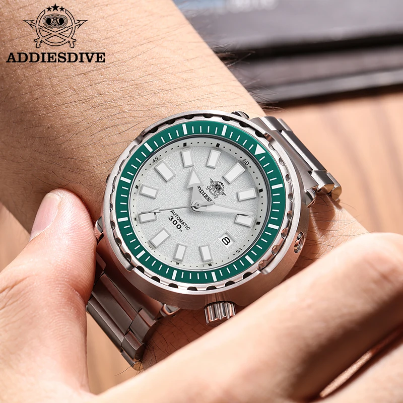 ADDIESDIVE 300m Diving Automatic Tuna Watch NH35 Sapphire Glass Mechanical Watches AD2090 Luminous 41mm Luxury Relogio Masculino view 6