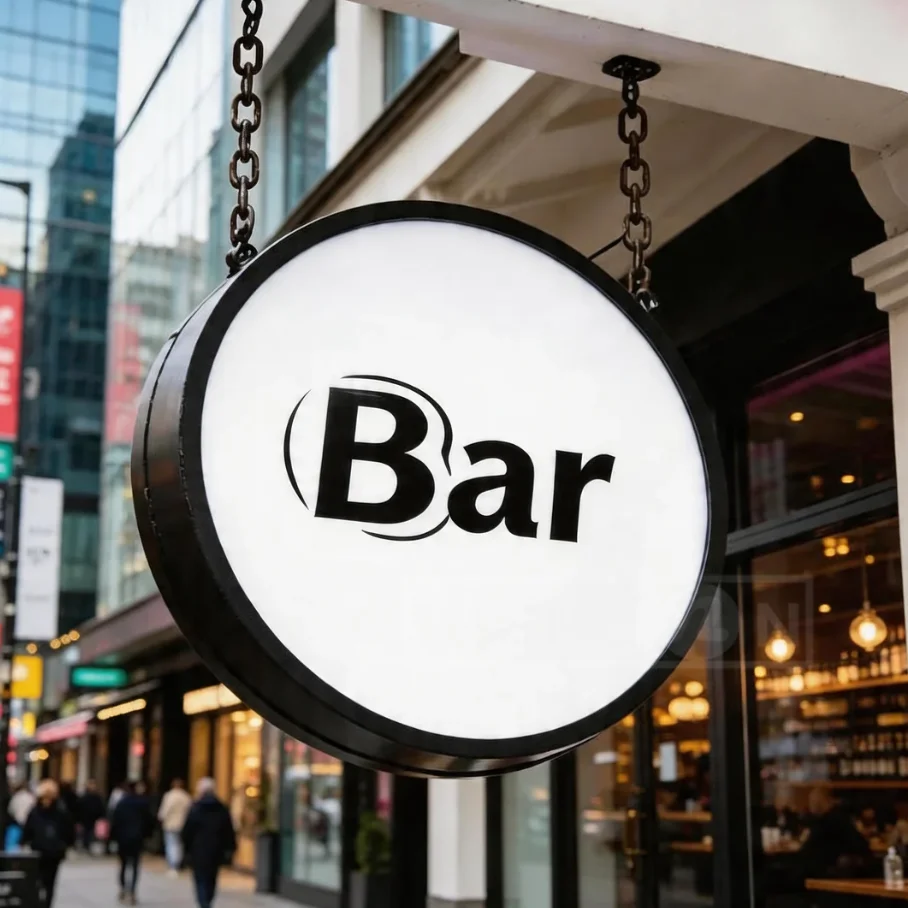 Custom Round LED Bar – Lightbox Illuminated Business Sign Double-sided Screen Advertising Equipment Supplies Packaging Printing
