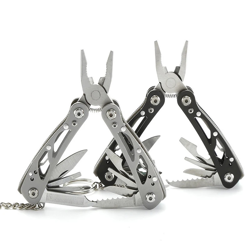 Portable Multitool 420 Stainless Steel Multitool Pliers Knife Screwdriver for Outdoor Mini Survival Camping Hunting Hiking Tools