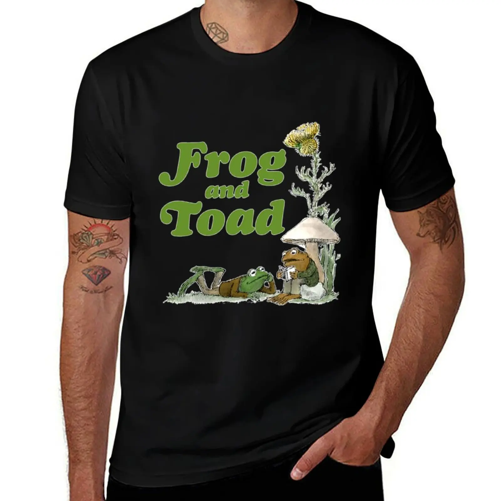 Frog And Toad T-Shirt oversized funny shirt cotton summer clothes summer shirt mens white t shirts