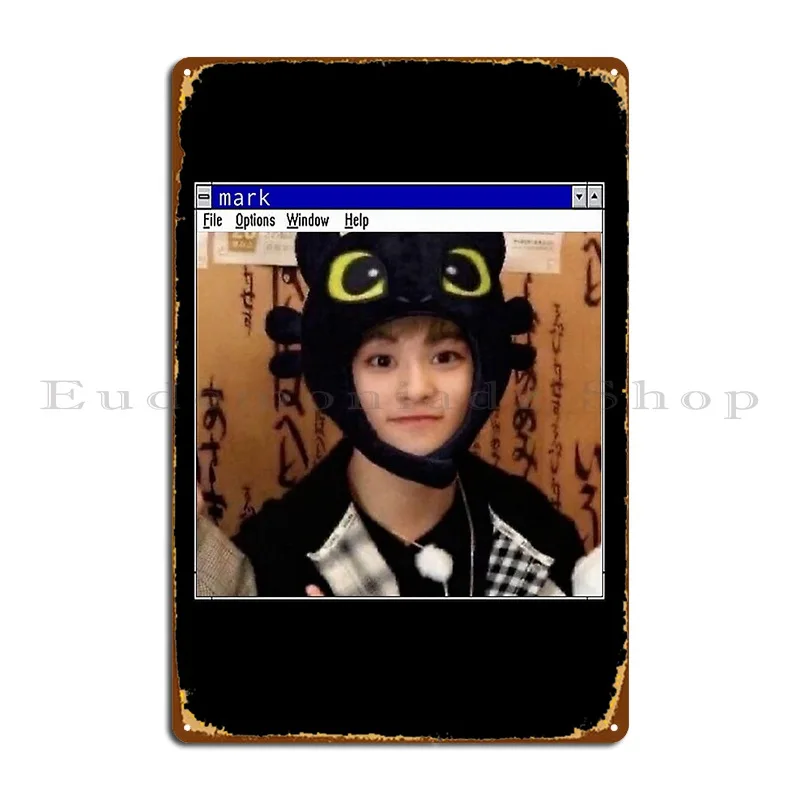 Nct Mark Halloween Windows تحرير لوحة معدنية ملصق سينما غرفة المعيشة مخصص خمر المرآب تين تسجيل ملصق
