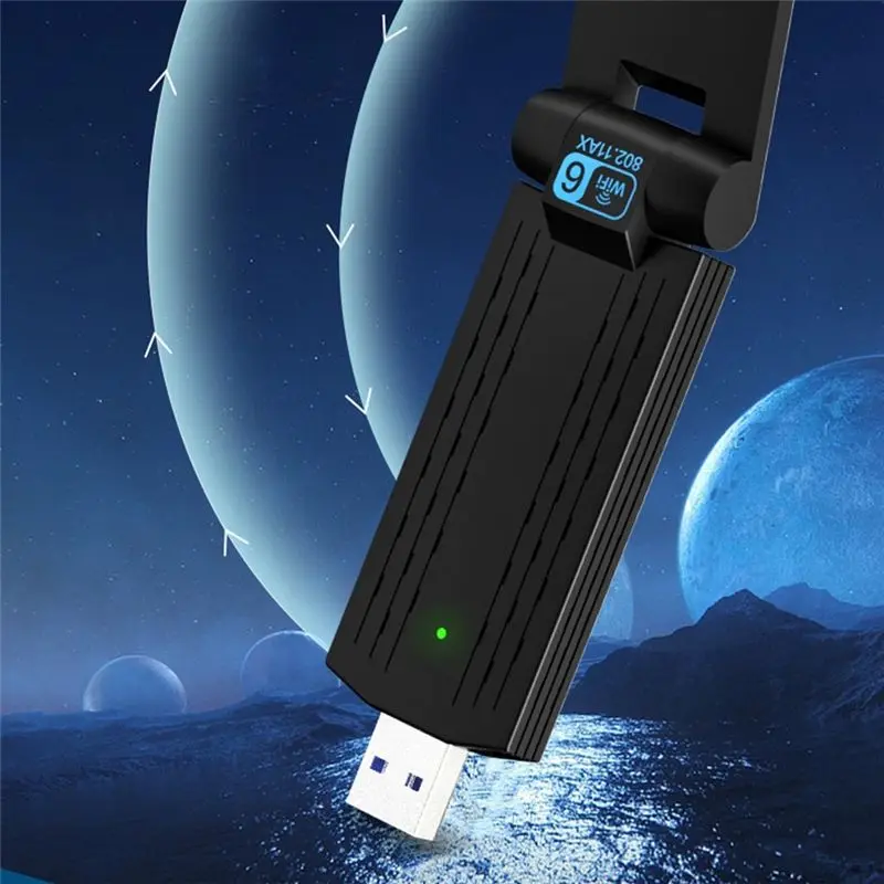 

A17G WiFi6 USB Adapter AX1800M USB Dual Band 2.4GHz/5GHz Wireless Network Card USB3.0 Wifi6 Network Card