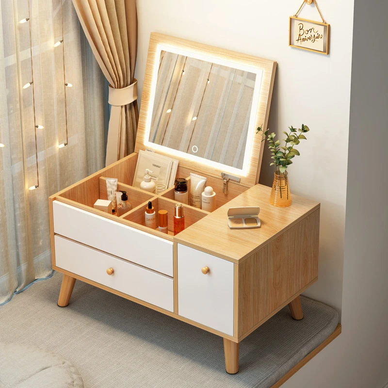 Bedroom Simple Desk Integrated Bay Window Dressing Table