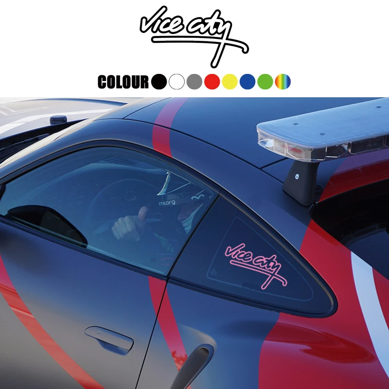 

Vice City Car Stickers Grand Theft Auto Gta V Vice City Decal Car Window Body Personalized Decoration Sticker Car Accessorie