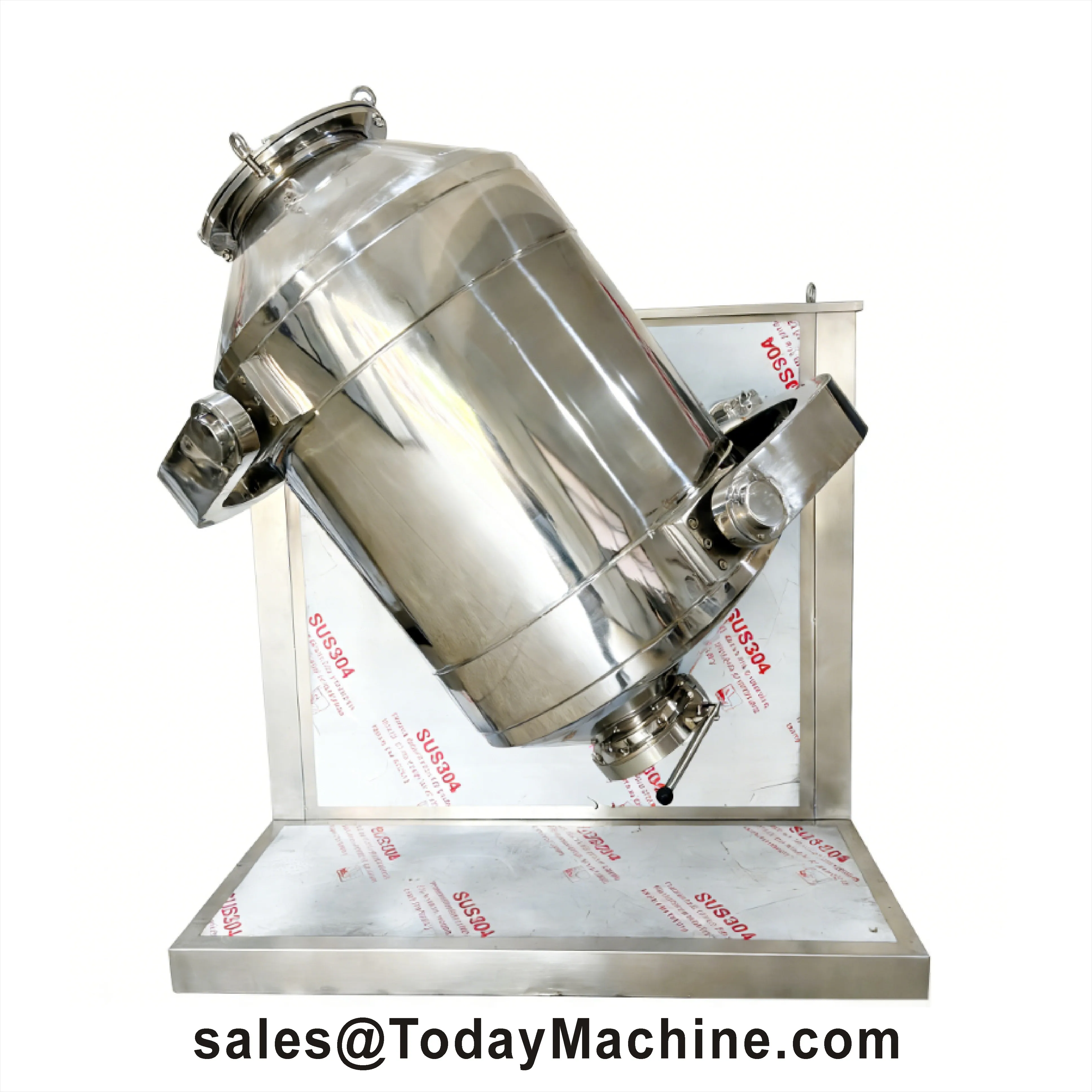 Industrial 3D Blender Machine for Powder Uniform Mixing with Low Noise