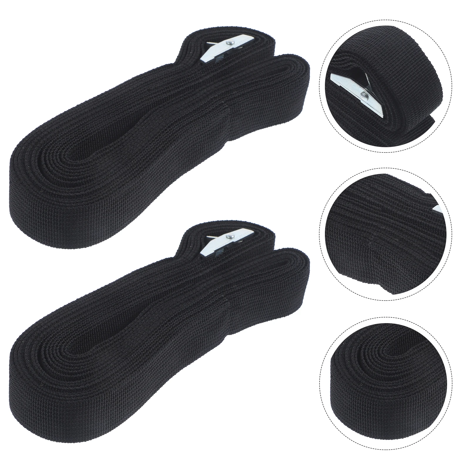 

2 Pcs Tie Duty Cord Ratchet Strap Heavy down Straps Pull Boat Fastening Wrench Travel