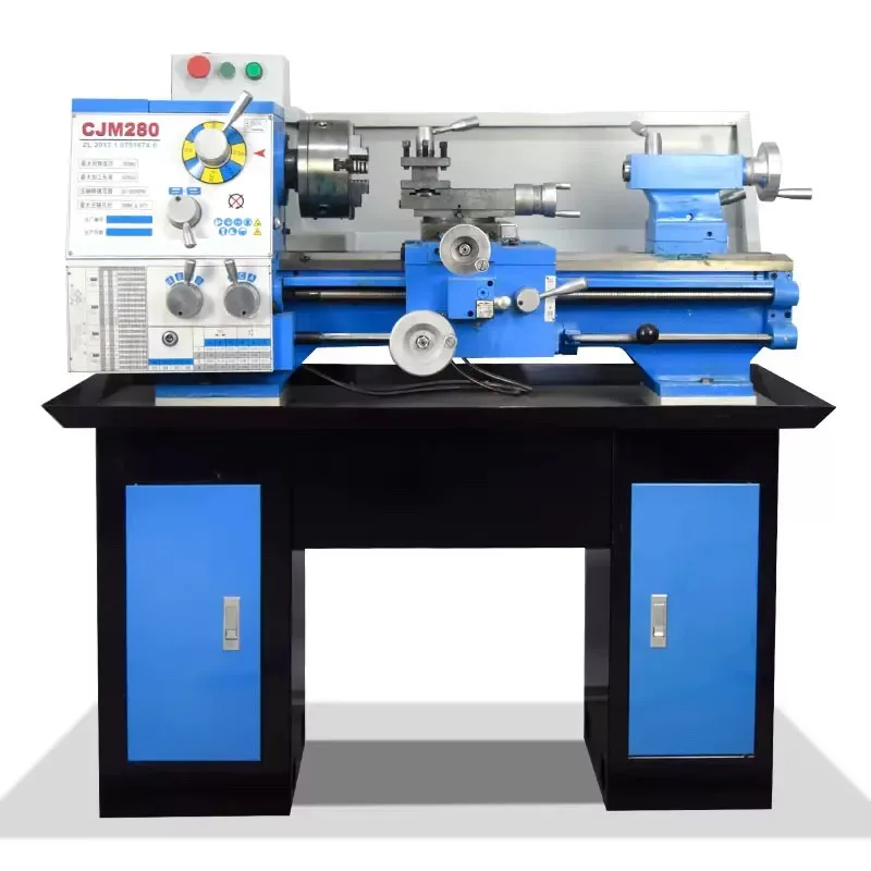 Customized CJM280 metal lathe machine with stand