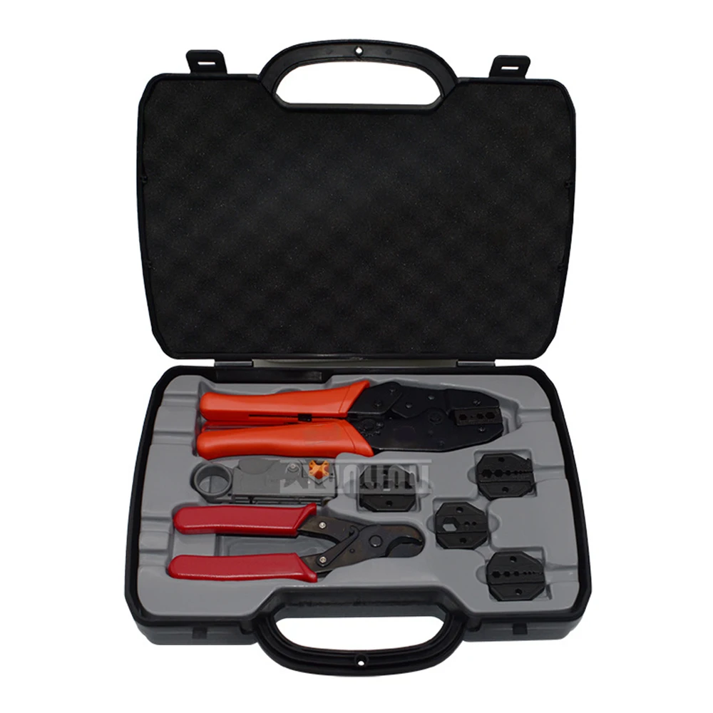 Network kit combination tool set that can be replaced with optical fiber pressure tool set