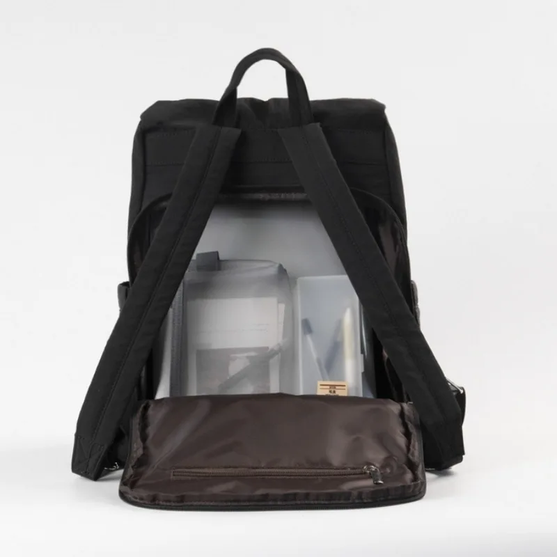 2026 New Japanese Muji Style Waterproof Casual Backpack Large Capacity Solid Color Minimalist Laptop Backpack For Men And Women
