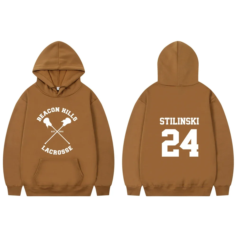 Hooded Men Sweatshirts Fleece Teen Wolf Red Pullover Hoodies Women Streetwear Male Sweat Lightweight Stilinski 24 Lahey McCall