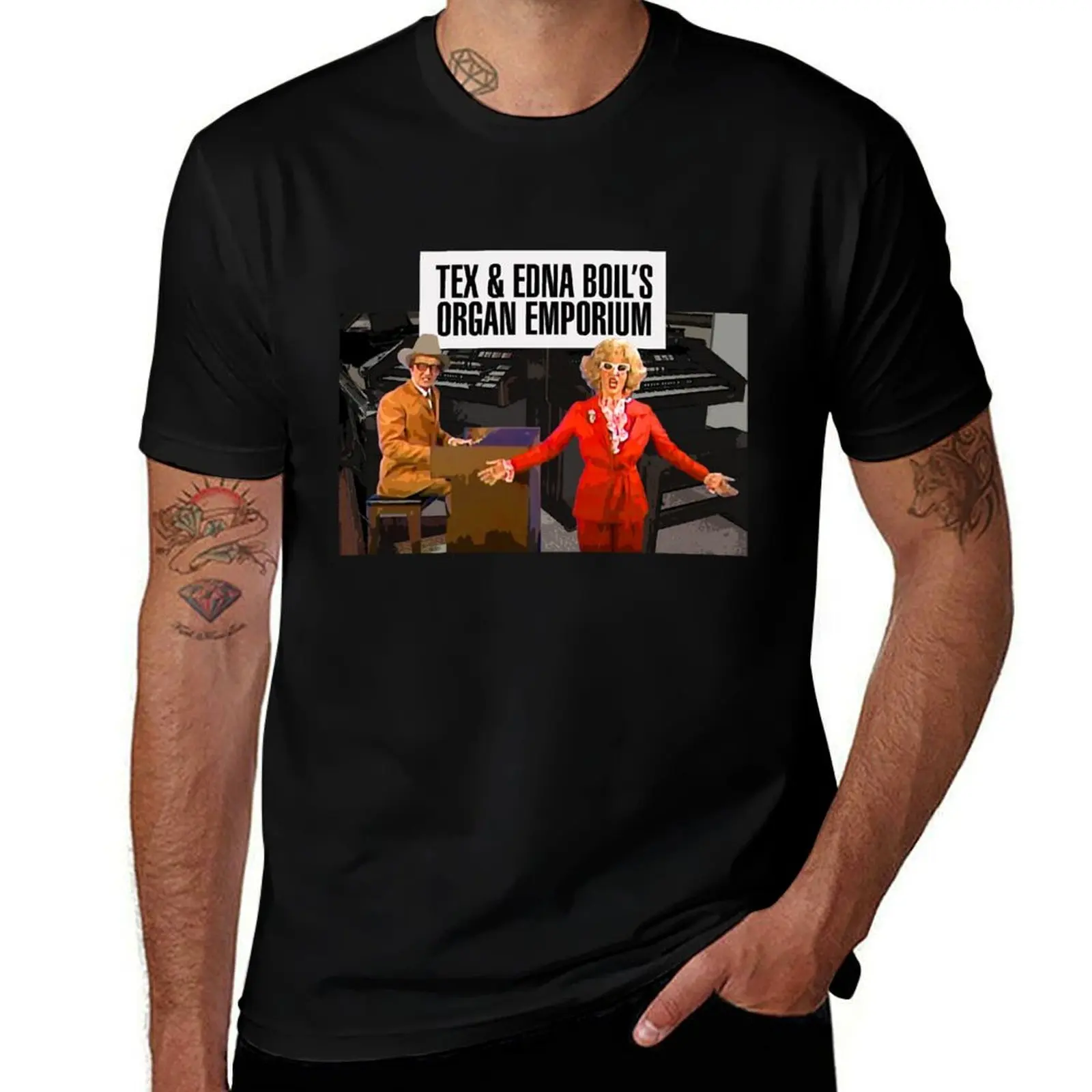 

Tex and Edna Boil SCTV Exclusive T-Shirt essential t shirt t shirts for man slim fit man t shirt heavy cotton T-shirt