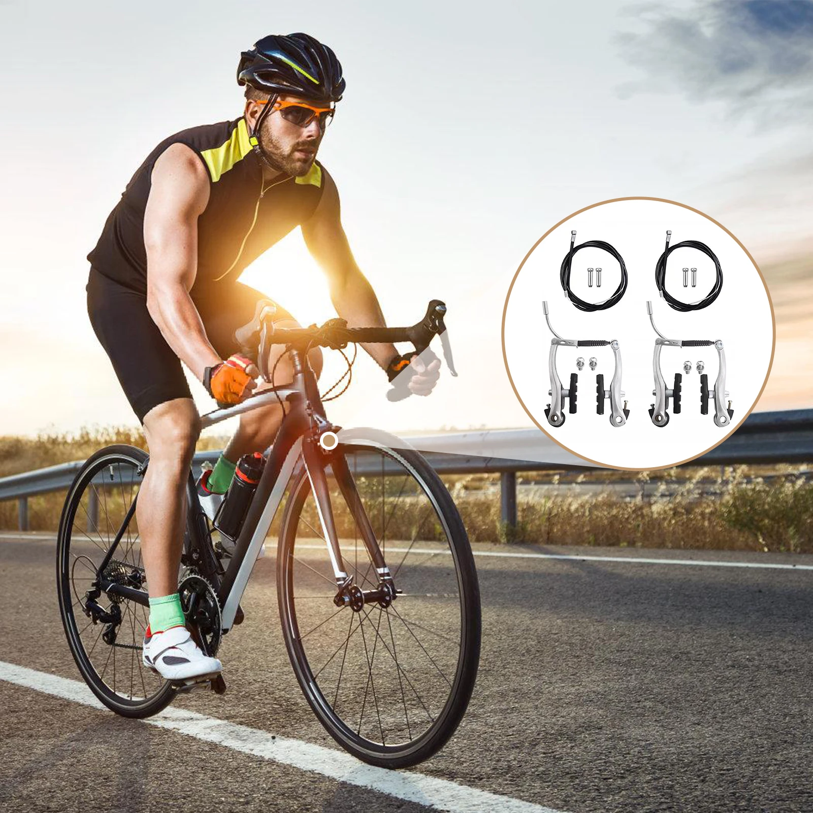 دراجة الفرامل عدة 119 سنتيمتر الخامس كابل فرامل يد أنبوب مجموعة العملي دراجة تعديل أداة في الهواء الطلق الدراجات ركوب الدراجة إصلاح الملحقات #1