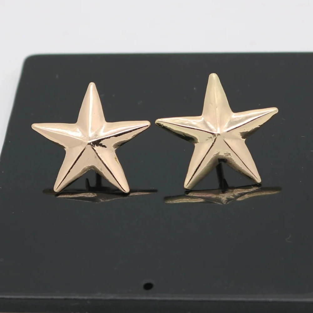 شارة بروش دبوس معدني بخماسية طية صدر السترة من Little Star - دبابيس ياقة قميص للجنسين، إكسسوارات بلوزات أنيقة للرجال والنساء #1