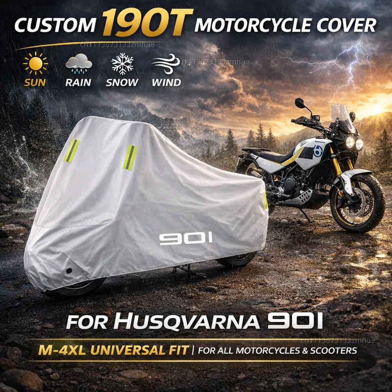 

For Husqvarna Norden 901 Expedition Outdoor Motorcycle Cover Waterproof UV Protective Rain Dust Sun All Weather Cover