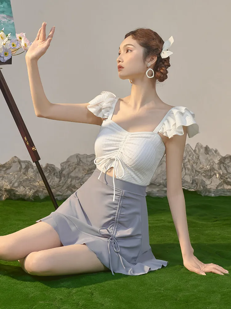 

Xu Su Su Yanan Qiandai High-End Conservative Belly Covering Slimming Hot Spring Beautiful Dr-Sle Swimming Costume Women