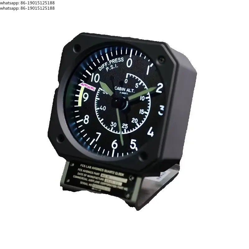 Aviation metal texture clock LAB-M Boeing flight simulator, desktop decoration collection
