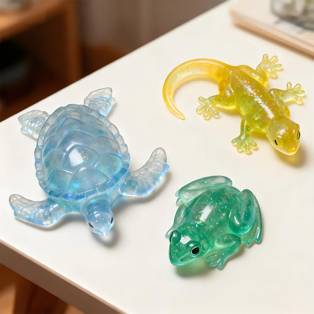 Turtle Aromatherapy Candle Silicone Mold DIY Lizard Frog Animals Gypsum Resin Molds Home Ornaments Decoration view 4