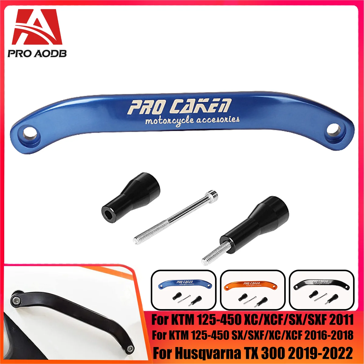 

2024 NEW Rear Passenger Grab Rail CNC Handle For KTM XCW XCFW EXC SX SXF XC XCF EXCF TPI SIX DAYS All models 125-500 2011-2023