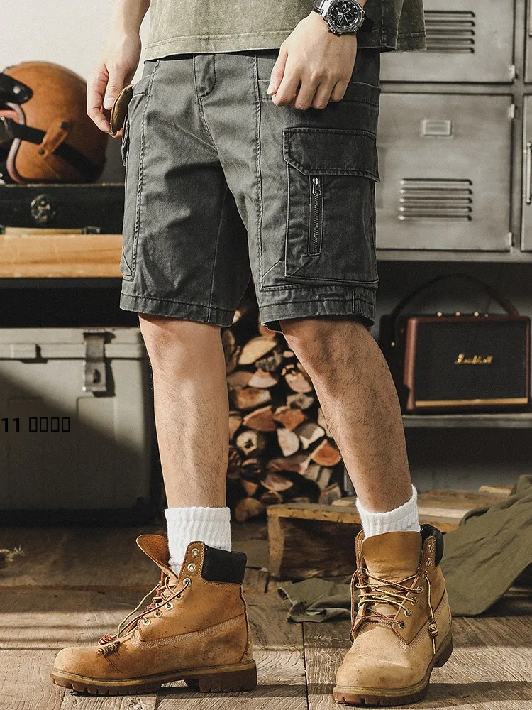 

Мужские летние свободные повседневные брюки-карго Jerry American Retro Workwear, модные брендовые бриджи для мужчин