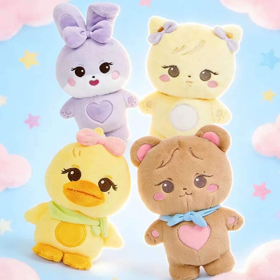 

Новые плюшевые игрушки BORN PINK World Tour (1-4 шт.), официальные плюшевые куклы Jennie, Lisa, Rosé, Jisoo, милые мягкие игрушки, подарок для фанатов