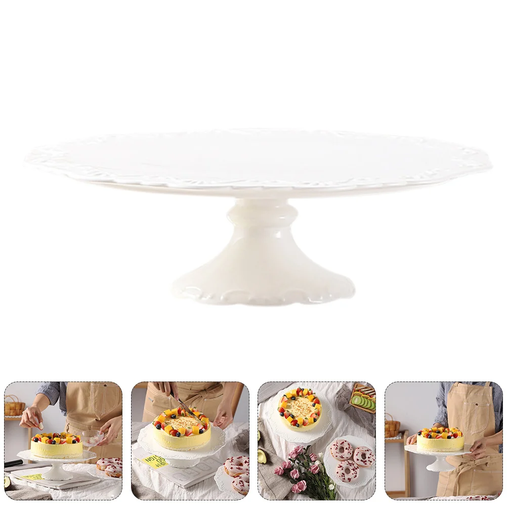 

Cake Stand Ceramic Cupcake Show Rack Dessert Display Holder Pan Fruit Stands Decorative Items