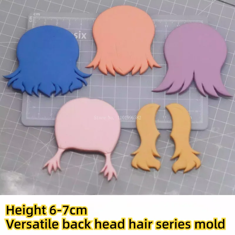 Ultra Light Clay Q Version Cartoon Doll Face Shape Cutting Mold DIY Polymer Clay Cartoon Character Hair Beast Ears Cutting Mold