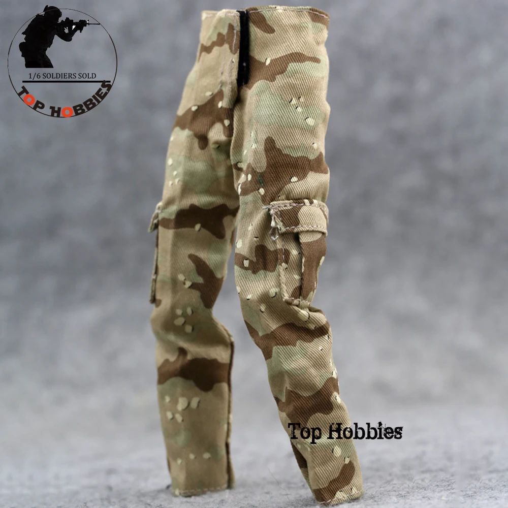 Akcesoria do ubrań w skali 1/6 US Military Soldier Pants Desert Kuwait Trousers USMC Uniform Fit 12Inch Body Action Figure Doll