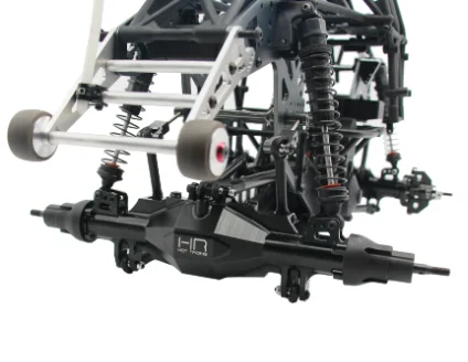 Eje de actualización opcional Hot Racing, cuerpo principal de aluminio fresado por CNC, truss de eje para Losi LMT Monster Truck