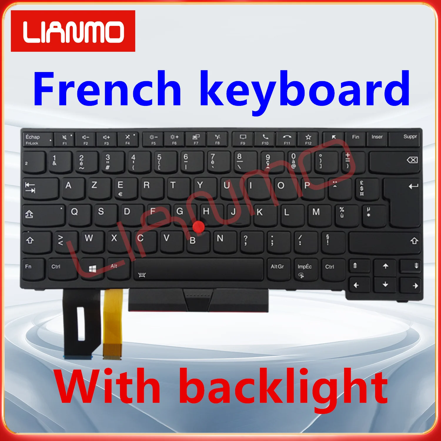 Francuska/Lańcuchowska Hiszpańska/Portugalska/Szwedzka/Słowenska/Turecka/Brytyjska/Rosyjska klawiatura z podświetleniem do Lenovo ThinkPad T14 GEN1 GEN2 P14S GEN1 GEN2 — zdjęcie produktu 3