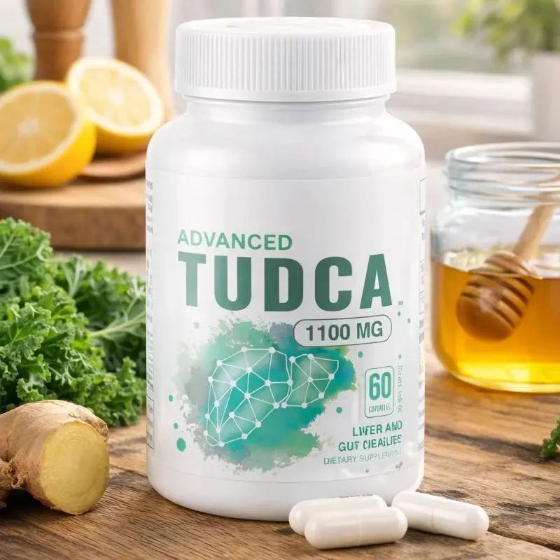 

TUDCA: Комплекс для здоровья печени 1100 мг, поддерживает здоровье печени и пищеварение, 60 капсул, без ГМО, антиоксидант для взрослых