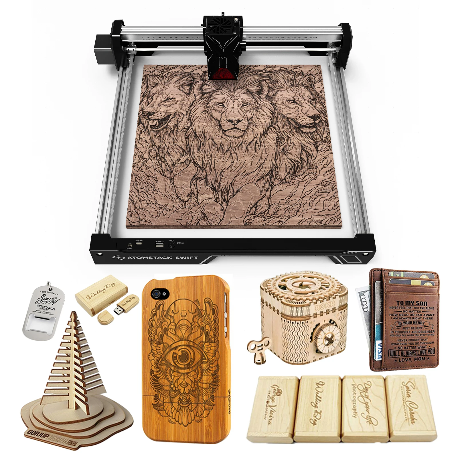 AtomStack Swift Mini 7W: La Migliore Laser Engraver Portatile per Progetti DIY e Artigianato in Italia