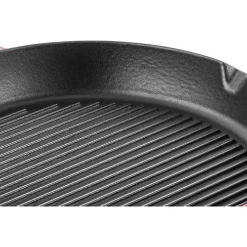 Taşev Caste Grill Pan Round Red 30 cm