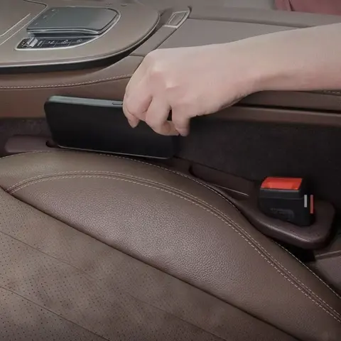 For BMW 3 Series E36 E46 M3 E90 E91 Sedan Touring 2PCS Universal Car Seat Leak Proof Strips Gap Side Seam Storage Accessories 10 best sales bmw e36 touring - №1