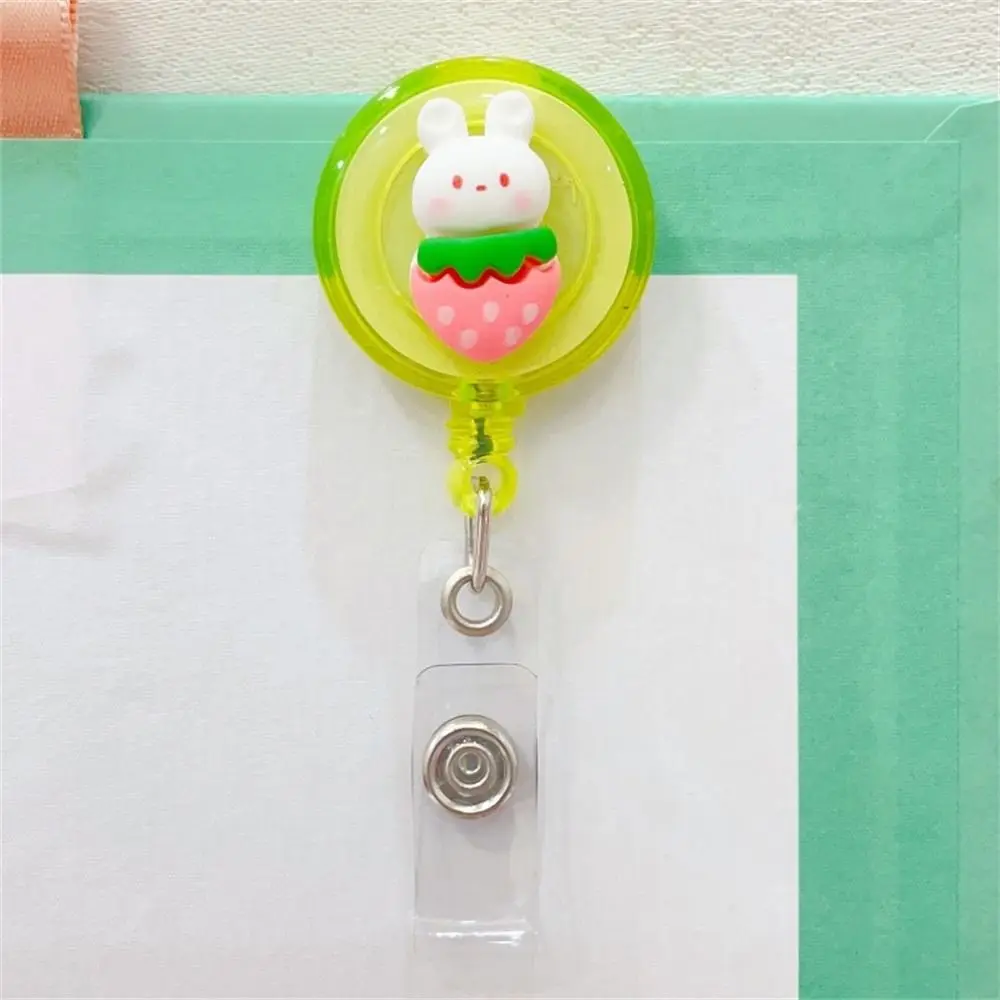 School Office Supplies Name Tag Students Cartoon Card Holder Name Card Holder Badge Holder Retractable Badge Reel ID Card Clips