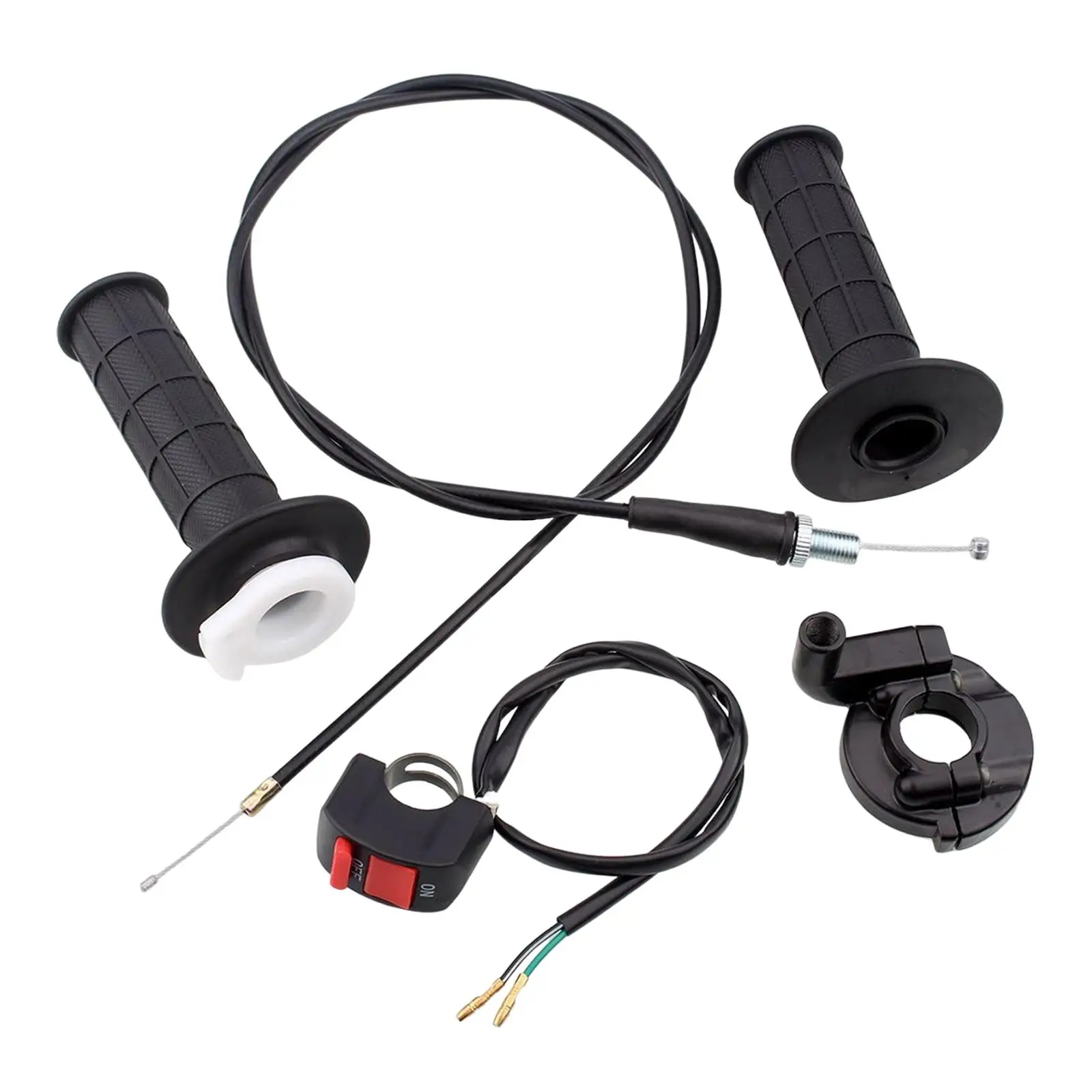 

Throttle Accelerator Handle and Cable Kit for 50cc Mini Bike 150cc 250cc