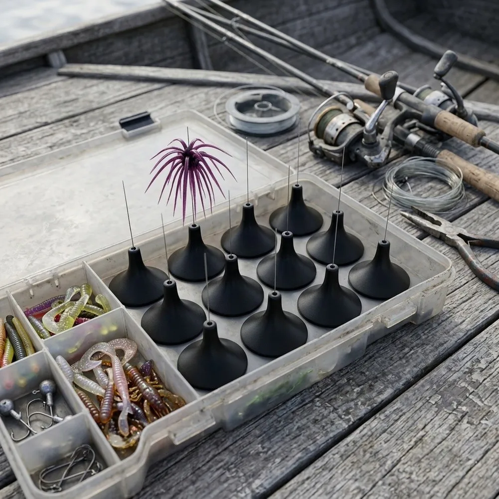 Sea For urchin Soft Lure Storage Base with 12 Mount Points and Strap Securing Options for Customizable Layouts