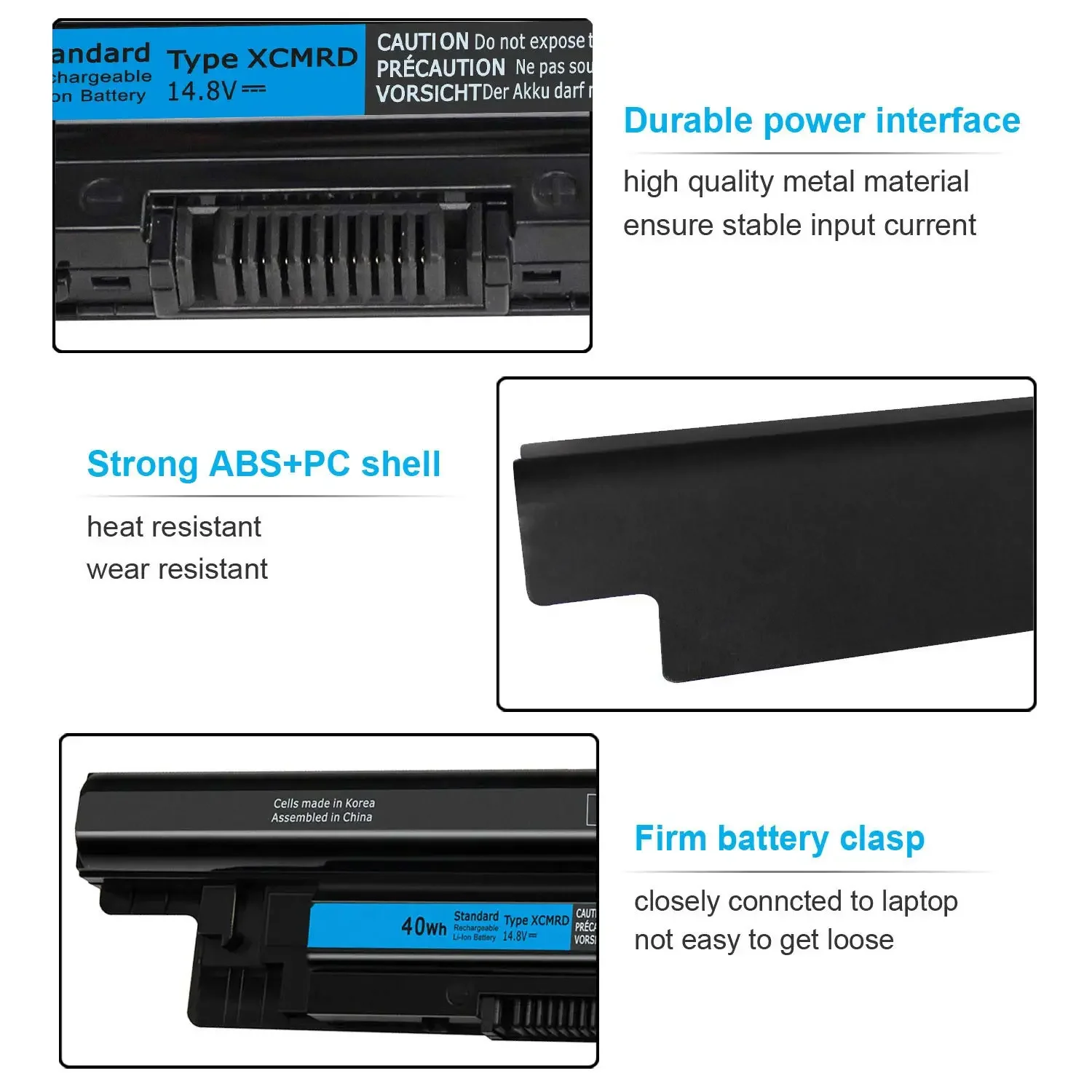 XCMRD 14.8V Battery for Dell Inspiron 15 3000 Series 3542 3543 3521 3537 3531 3541 17 3721 3737 15R 5537 5521 17R 5737 5721 3440