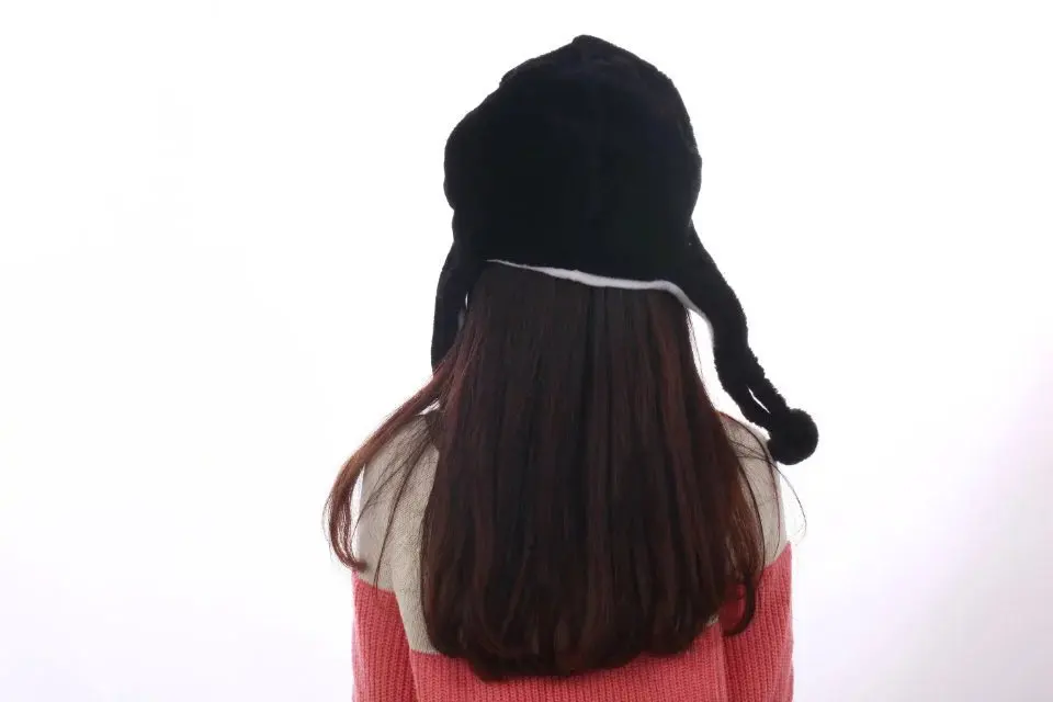 Plüsch Spaß Tierhüte One Size Cap Polyester mit Fleece Futter für Männer Frauen Teenager Junge Mädchen Mützen warm und süß – Detail 3