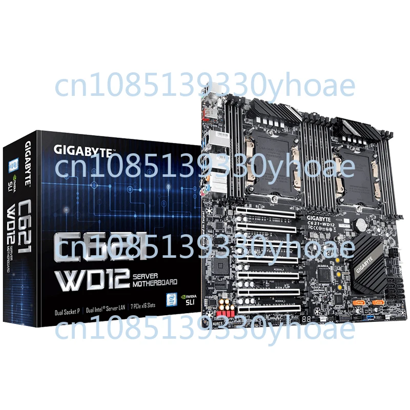 Gigabyte C621-WD12-IPMI 3647 Dual server main board supports 4 GPUs