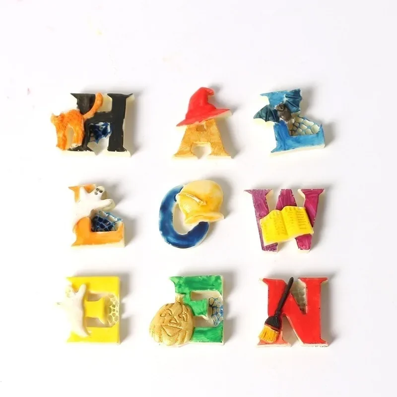 Halloween Letter Silicone Mold Eco-friendly Fondant Chocolate Clay Mould DIY Cake Baking Decorating Tool