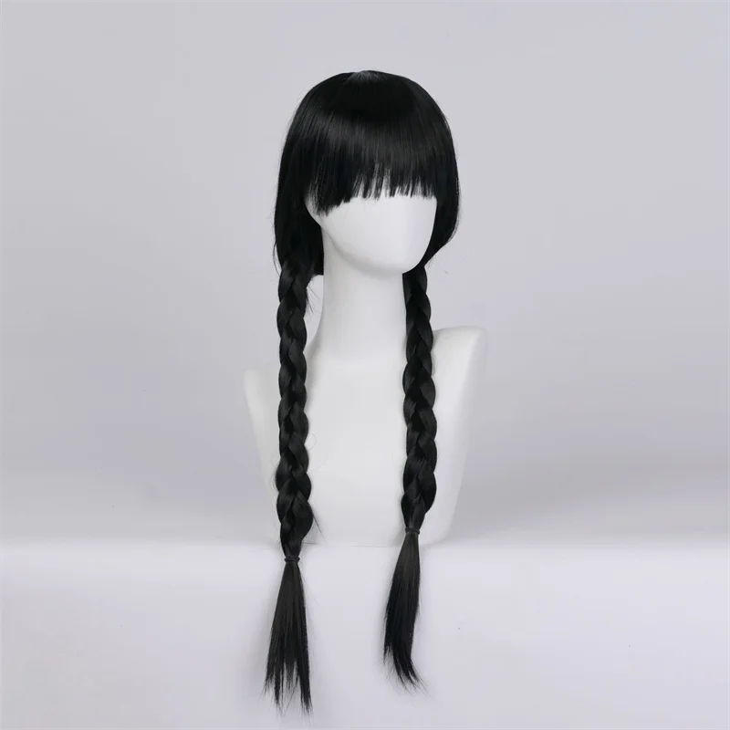 TV Wednesday Agnes Demille Cosplay Wig Women Long Hair High Heat Resistant Wigs Halloween Accessories Party Prop