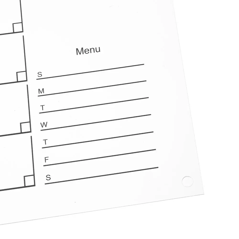 مذكرة أكريليك تقويم شهري مثبتة على الحائط وقابلة لإعادة الكتابة ومخطط أسبوعي وقابل لإعادة الاستخدام #6