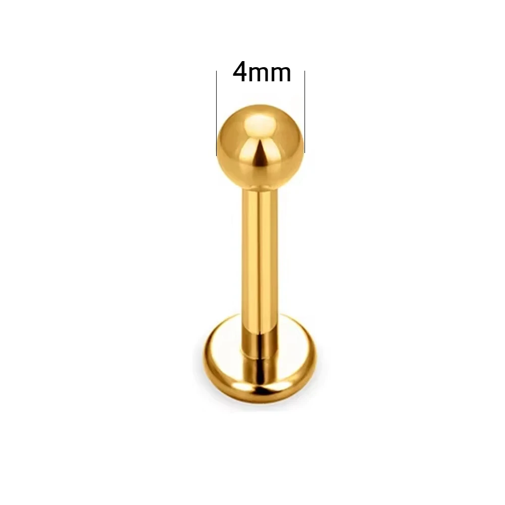 G23 Titanium Round Lab Piercing Nose Stud, Body Jewellery