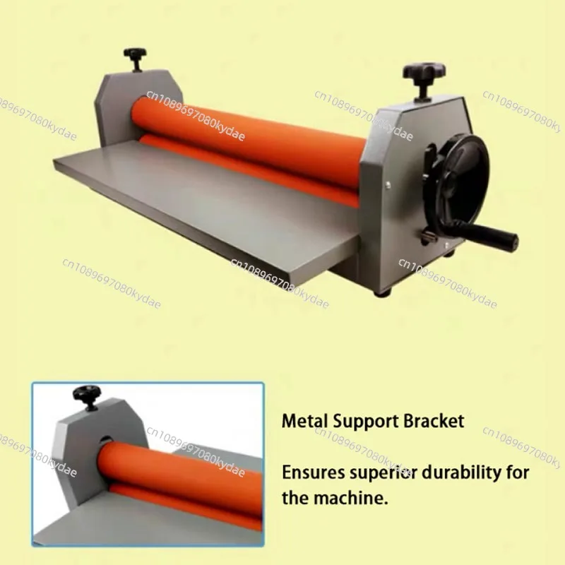 High Quality 70/75cm Manual Cold Roll Laminator Machine  Advertising Photo Film KT Panel Hand Crank Cold Roll Laminating Machine