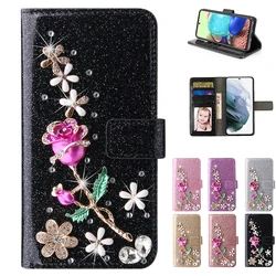 Wallet Leather Case For IPhone 16 15 Plus 14 13 ProMax 11 12 MINI X XR XS Max 7 8 Flip Flash Diamond Luxury Case