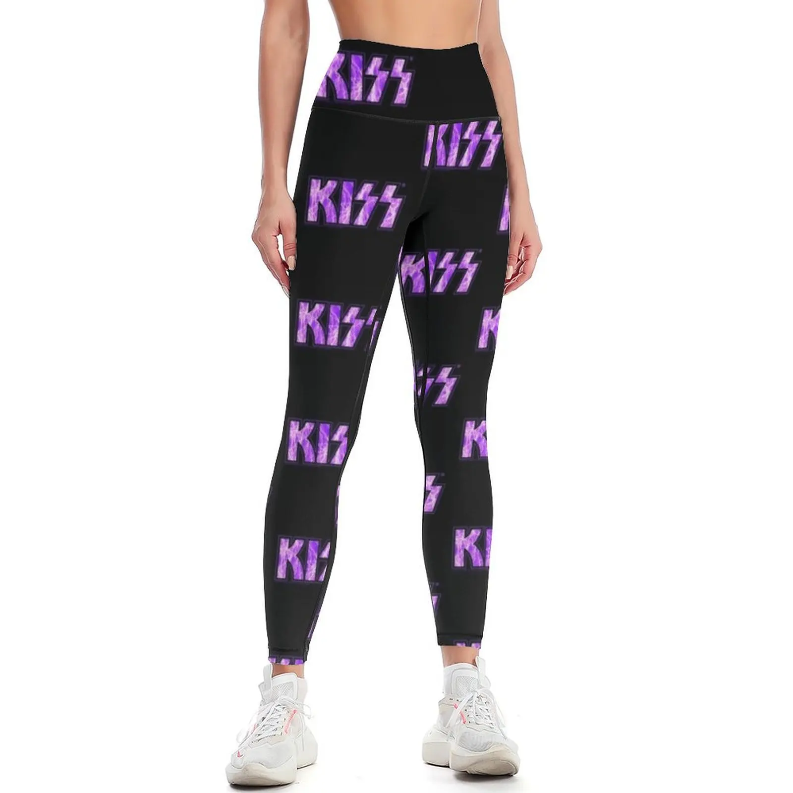 

KISS Band Electricity Logo Leggings Women sportwear sports shirts gym push up legging Womens Leggings